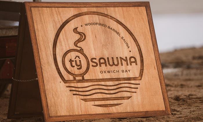 Ty Sawna sign